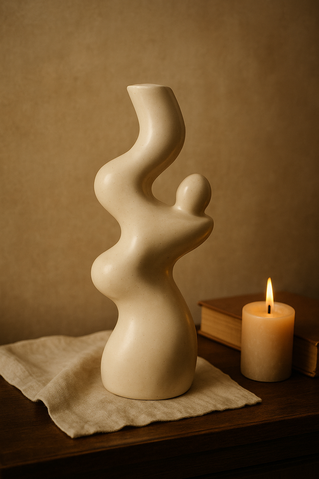 Embrace – Abstract Ceramic Sculpture